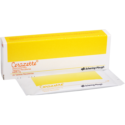 Cerazette Tabletas Recubiertas 0.075Mg Caja-28